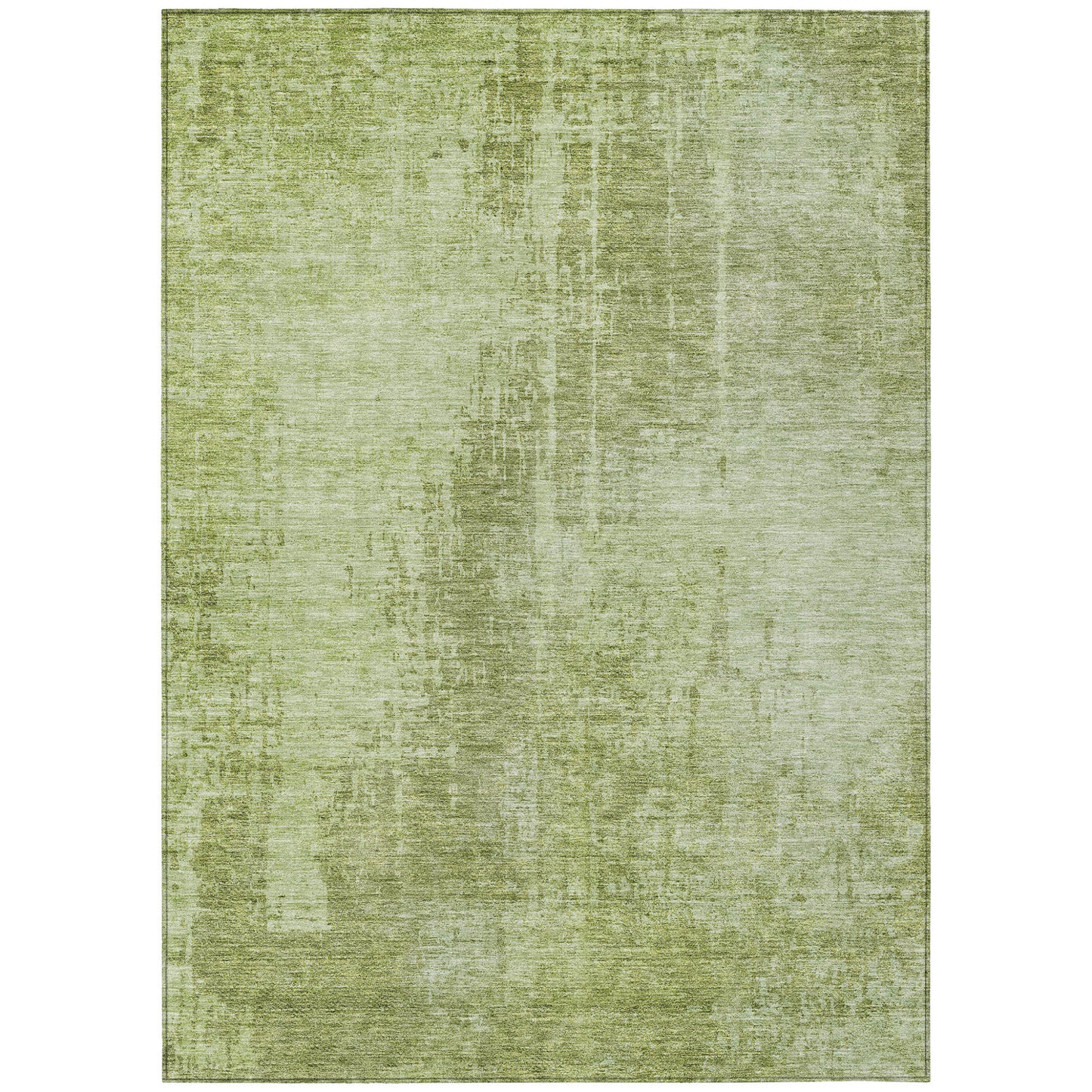 3' X 5' Sage And Green Abstract Washable Indoor Outdoor Area Rug